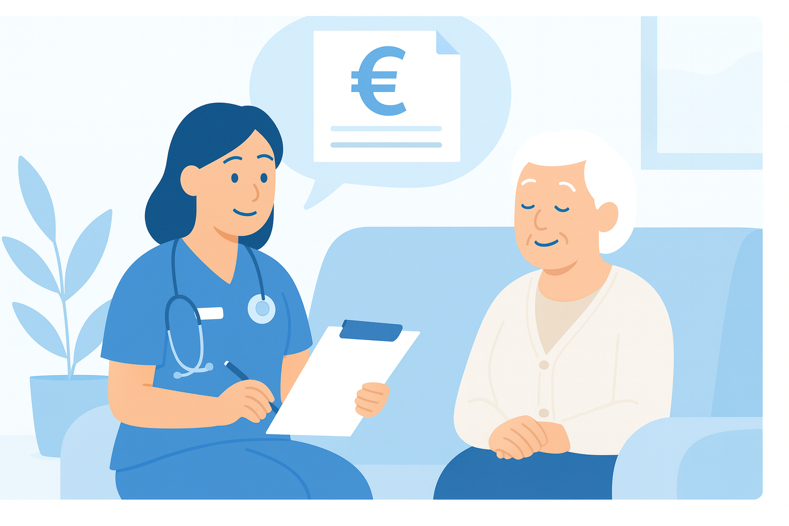 Wie teuer ist ein Pflegedienst im Monat?