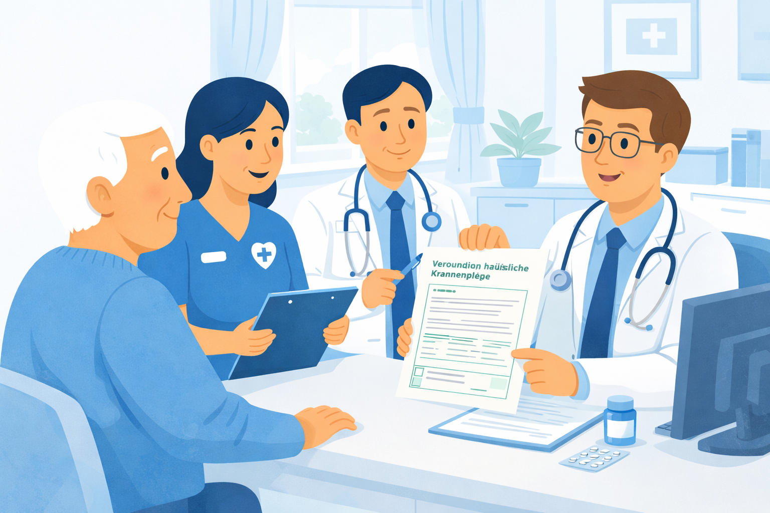 Ärztliche Verordnung Pflegedienst